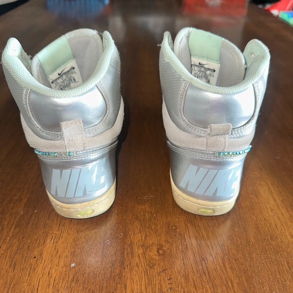 Nike Terminator Lite -Silver- Custom Designed w/ Swarovski crystals Sz 9.5 - Picture 5 of 13